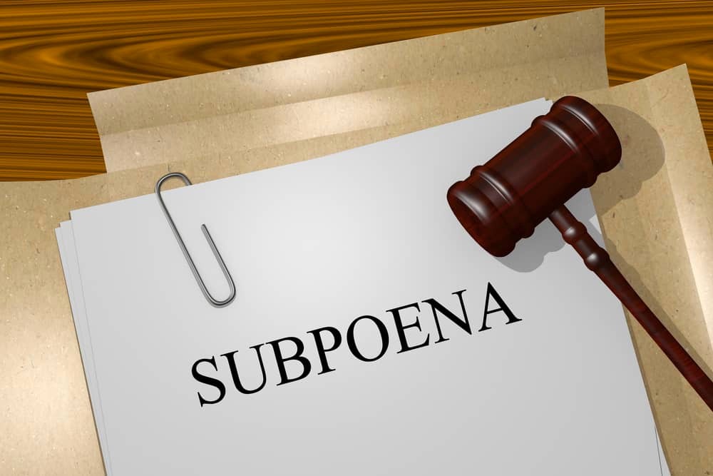 proper subpoena service